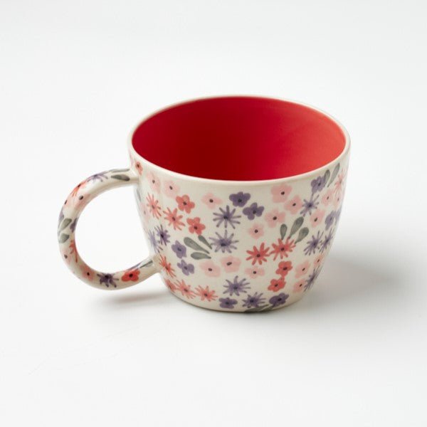 Ditsy Raspberry Mug - Jones & Co - Ruby's Home Store