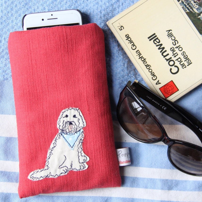 Doodle Embroidered Phone/Glasses Case - Poppy Treffry - Ruby's Home Store
