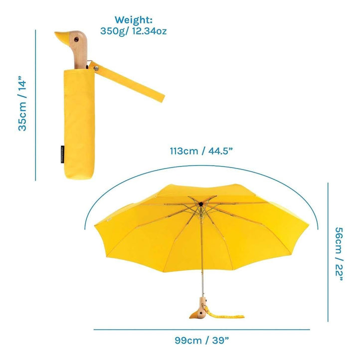 Duck Umbrella Compact - Yellow - Ruby's Home Store