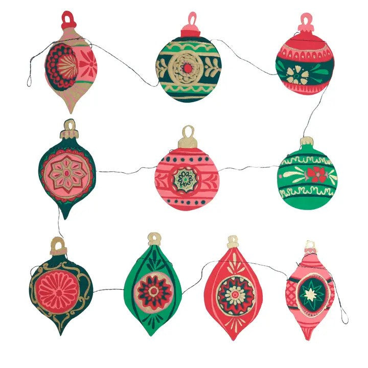 Baubles Sewn Garland - East End Press