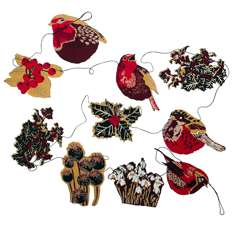 East End Press Christmas Hedgerow Garland - Ruby's Home Store