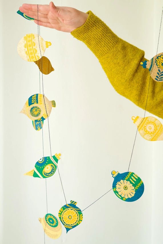 East End Press Christmas Ornaments Sewn Garland - Ruby's Home Store