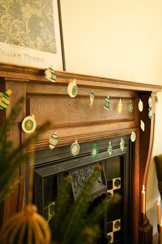 East End Press Christmas Ornaments Sewn Garland - Ruby's Home Store
