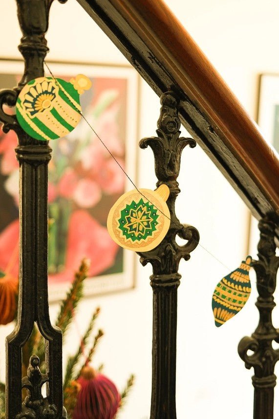 East End Press Christmas Ornaments Sewn Garland - Ruby's Home Store