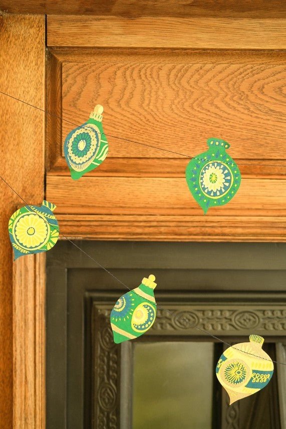 East End Press Christmas Ornaments Sewn Garland - Ruby's Home Store