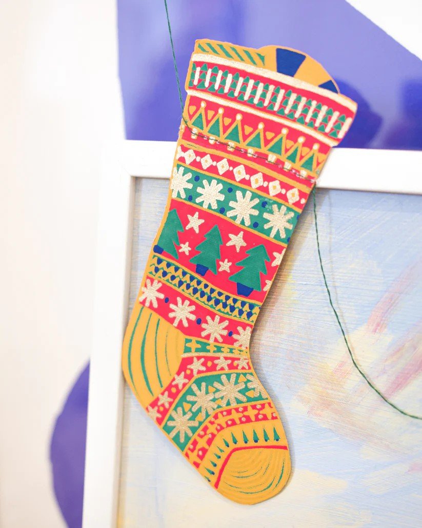 East End Press Christmas Stockings Sewn Garland - Ruby's Home Store