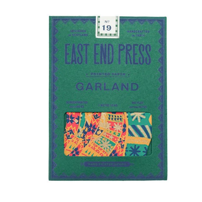 East End Press Christmas Stockings Sewn Garland - Ruby's Home Store