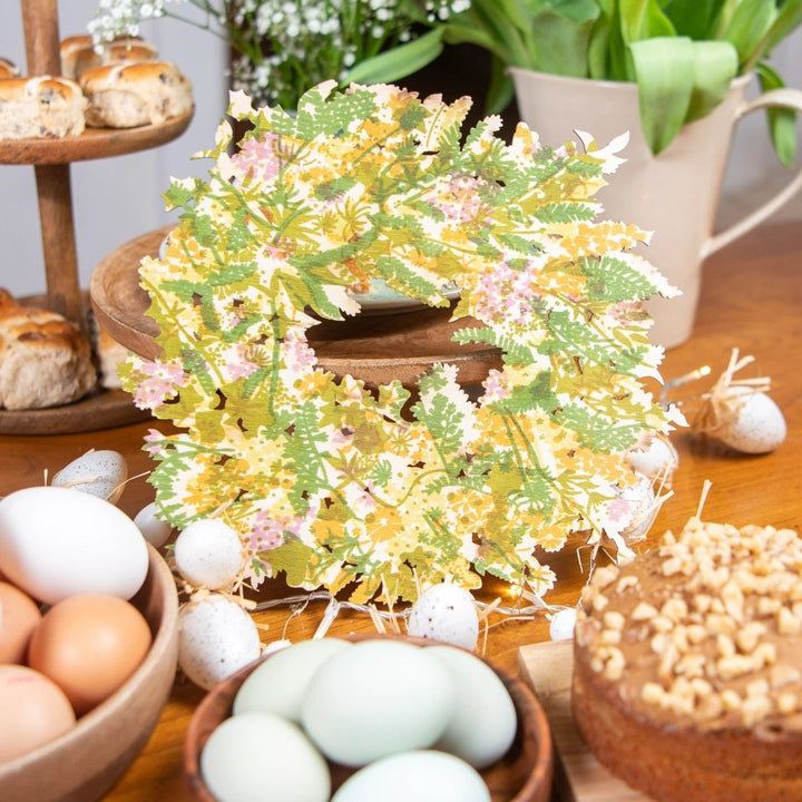 East End Press Spring Wooden Wreath - Ruby's Home Store