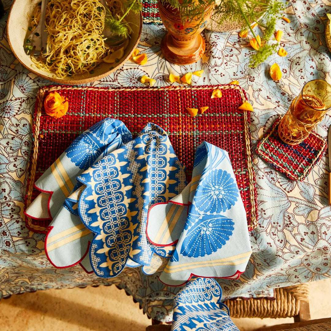 Elena Napkin Set - Cerulean - Sage x Clare - Ruby's Home Store