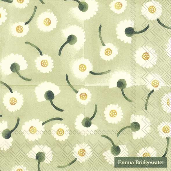 Emma Bridgewater Daisy Light Green Paper Napkins - Ruby's Home Store