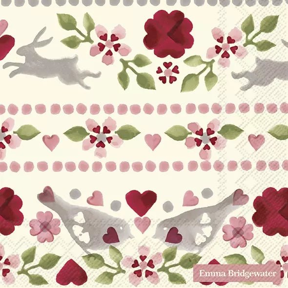 Emma Bridgewater Love Birds Paper Napkins - Ruby's Home Store