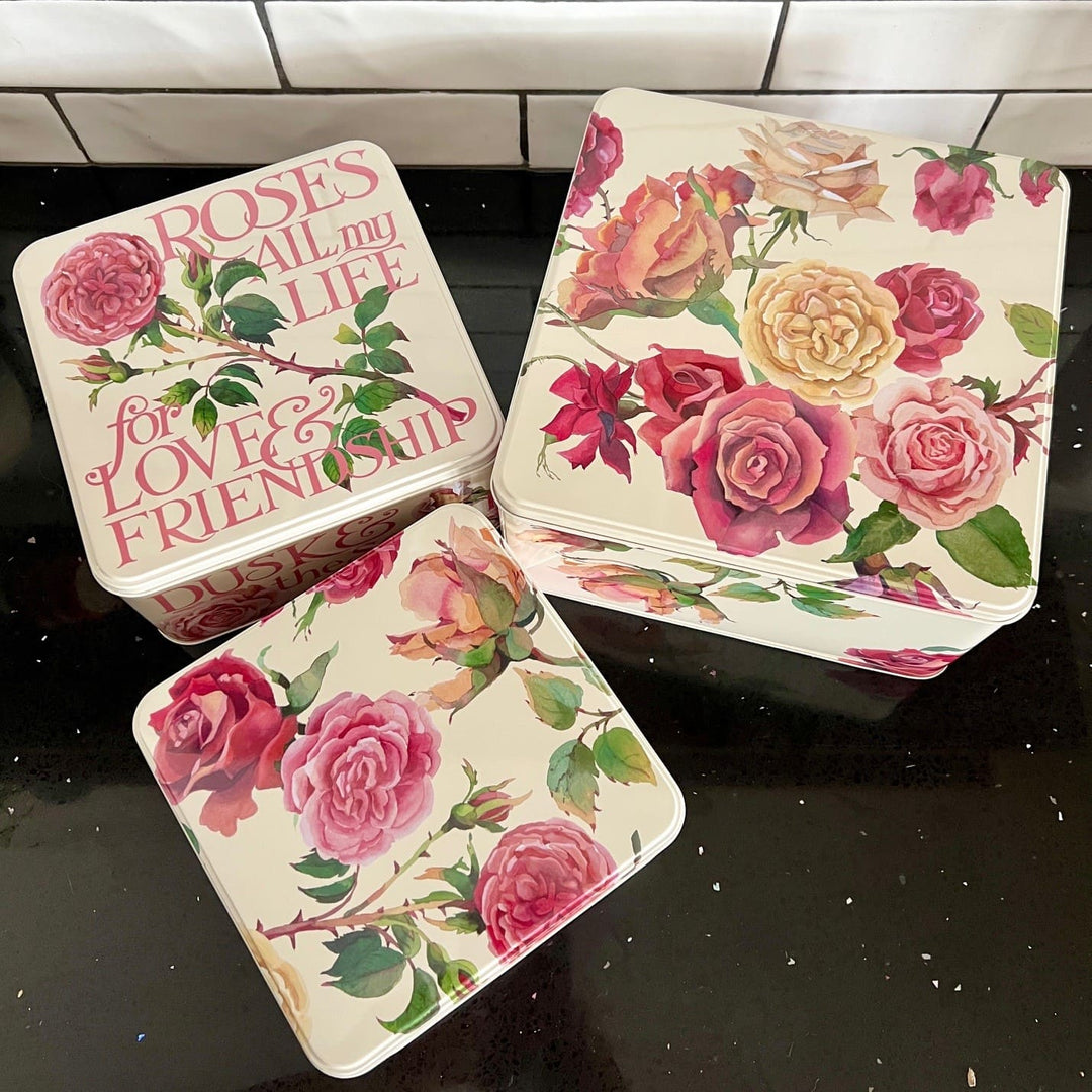 Rose and Pink Toast Set of 3 Large Square Cake Tins - Emma Bridgewater