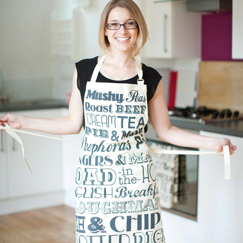 English Dinner Apron - Victoria Eggs - Ruby's Home Store