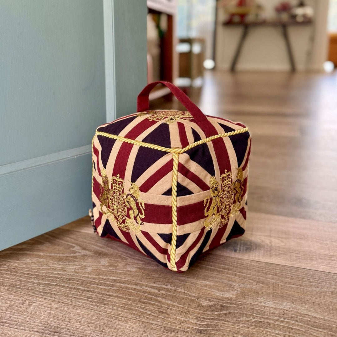 Extra Large Cube Union Jack Door Stop - Ruby's Home Store