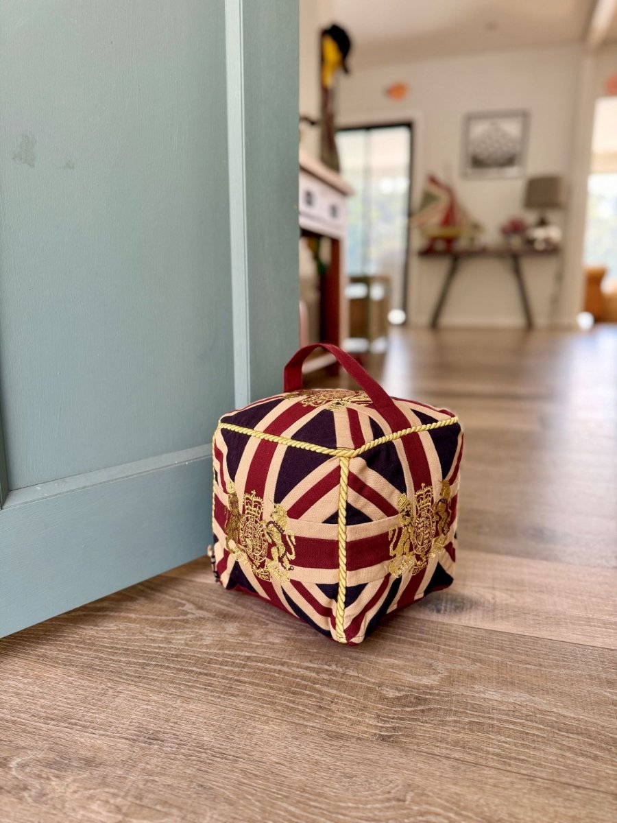 Extra Large Cube Union Jack Door Stop - Ruby's Home Store