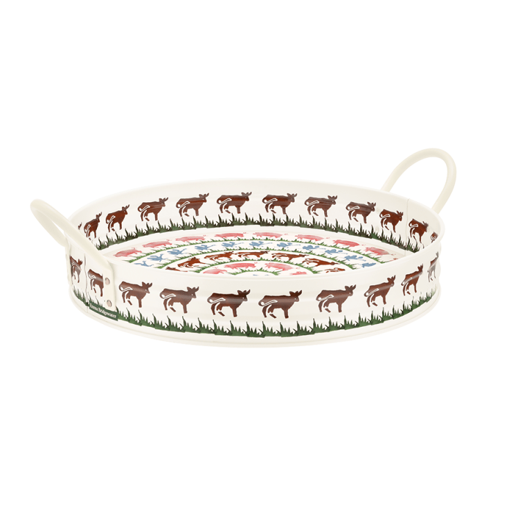 Farmyard Large Metal Handle Tin Tray - Emma Bridgewater - Ruby's Home Store