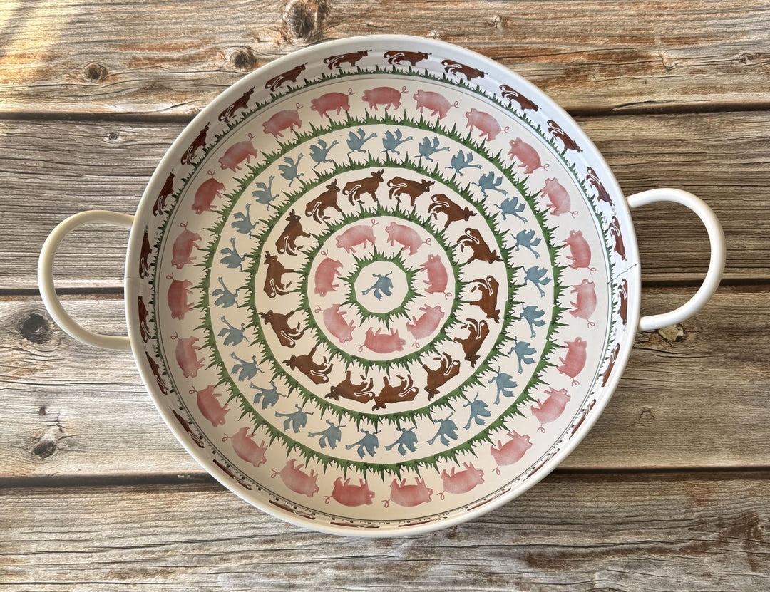 Farmyard Large Metal Handle Tin Tray  - Emma Bridgewater