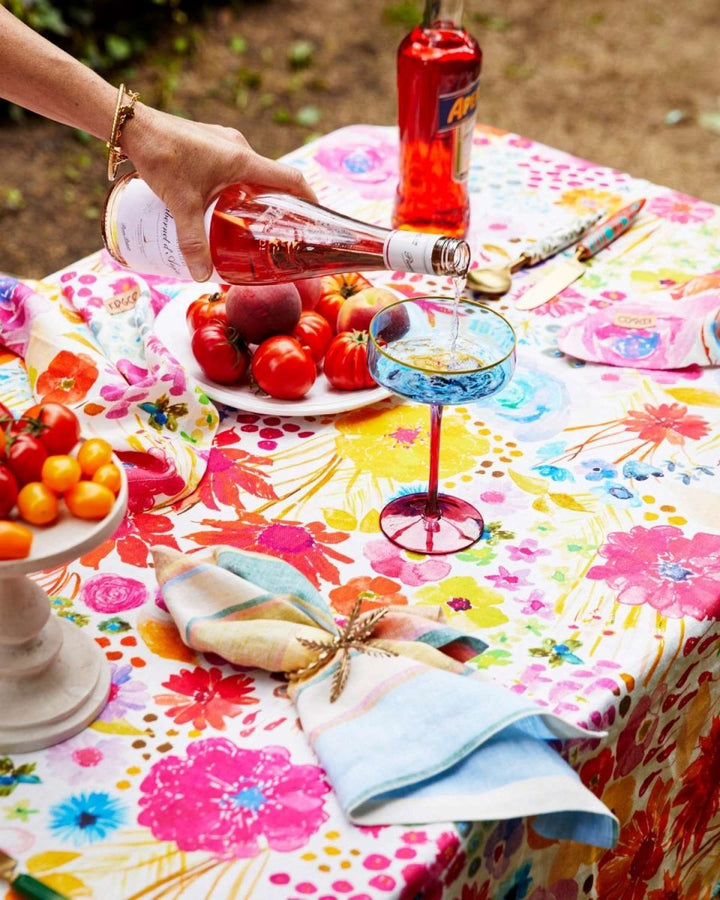 Field of Dreams in Colour Round Linen Tablecloth - Kip & Co - Ruby's Home Store