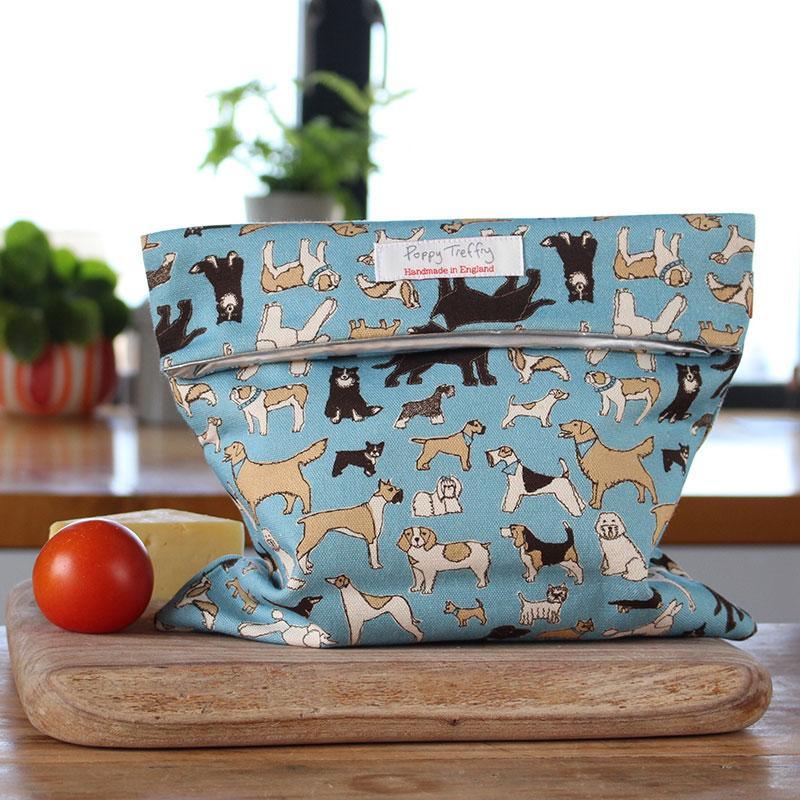 Four Legged Friends - Organic Cotton Lunch Bag - Poppy Treffry - Ruby's Home Store