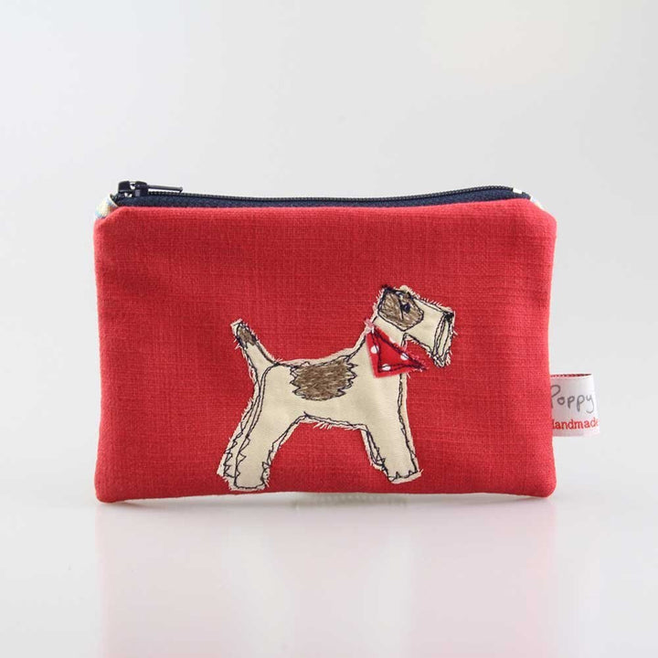 Fox Terrier Embroidered Coin Purse - Poppy Treffry - Ruby's Home Store