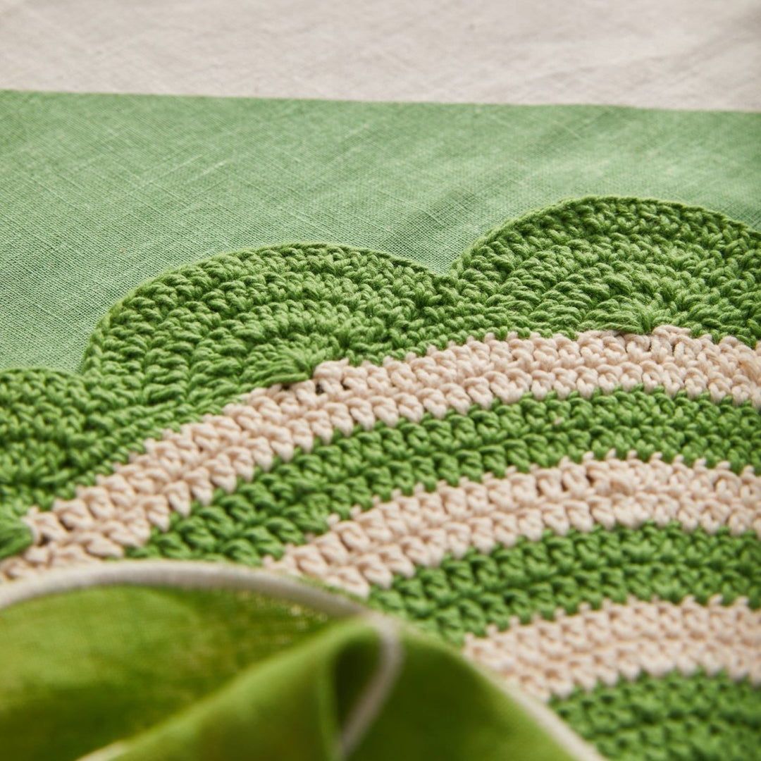 Foy Crochet Placemat Set - Perilla - Sage x Clare - Ruby's Home Store