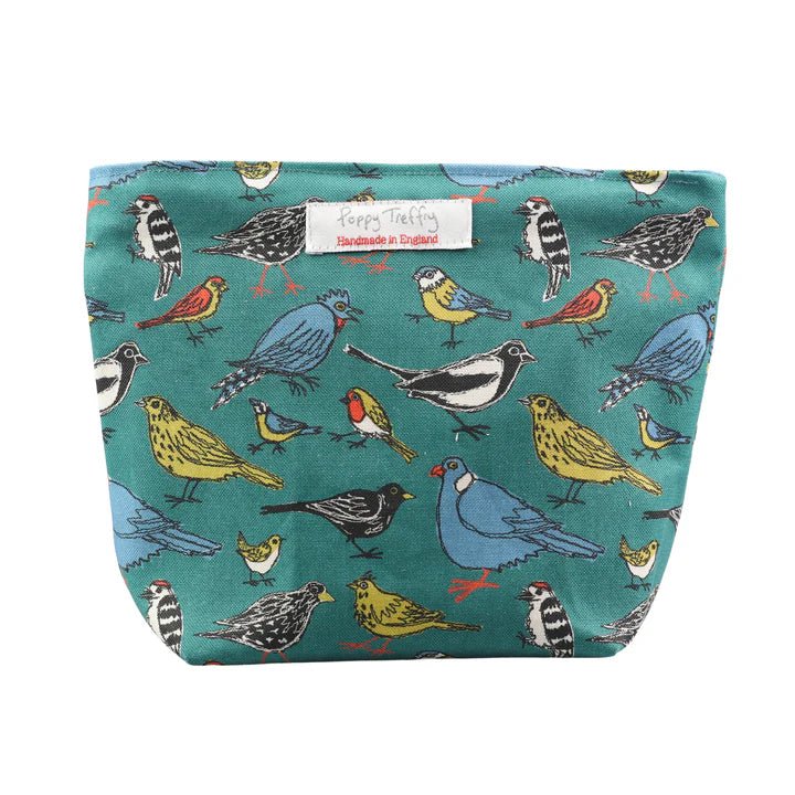 Garden Birds Big Make Up Bag - Poppy Treffry - Ruby's Home Store