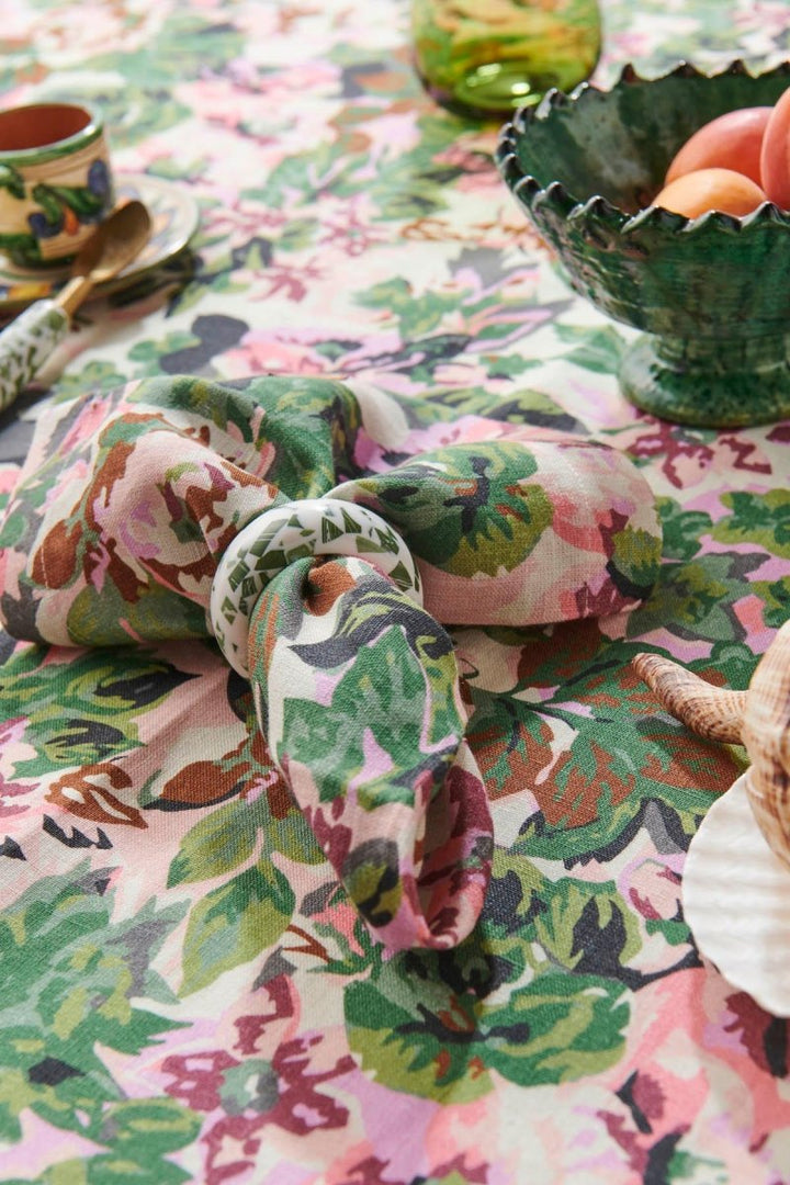 Garden Path Floral Linen Napkin Set - Kip & Co - Ruby's Home Store