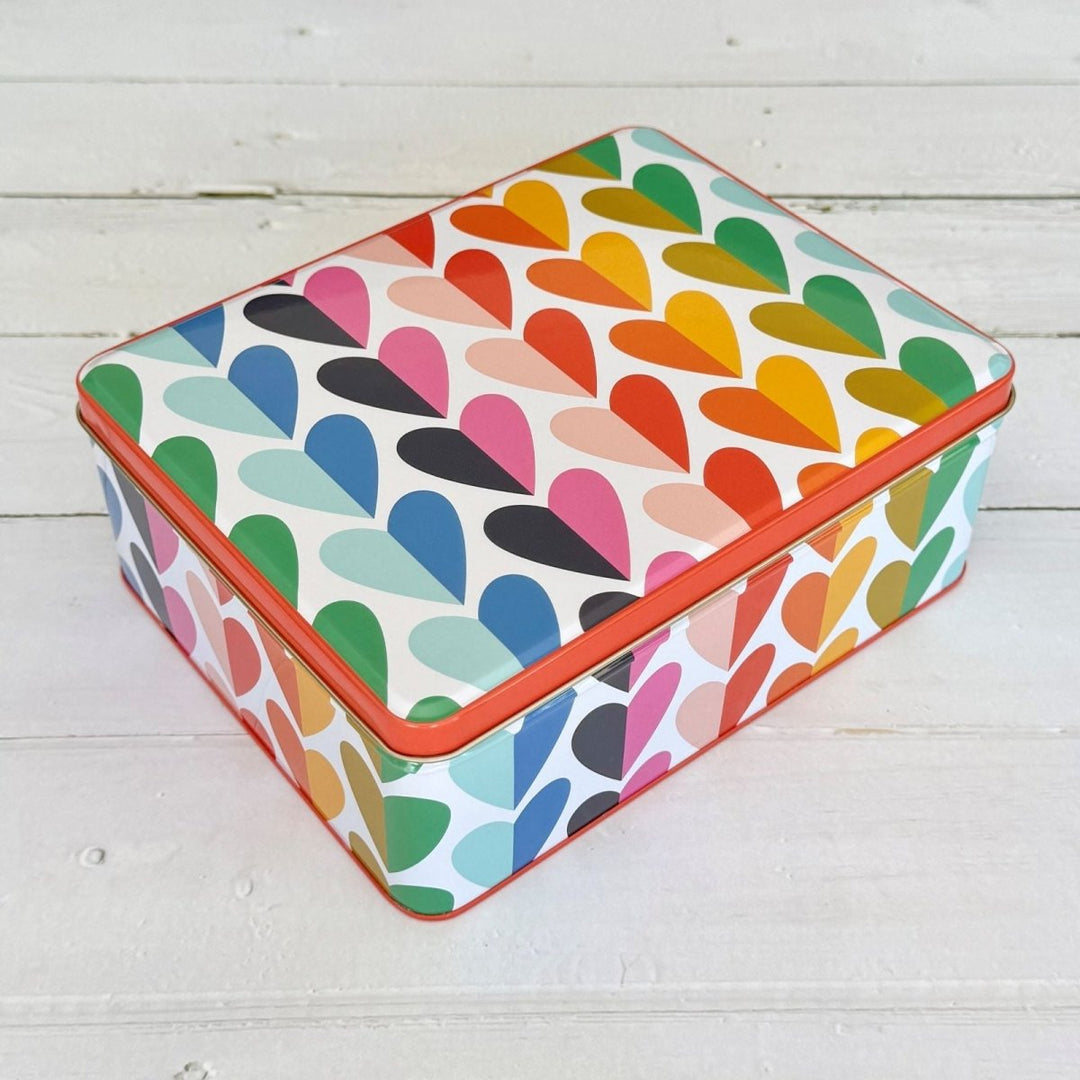 Heart Design Biscuit Tin - Kate Rhees - Ruby's Home Store