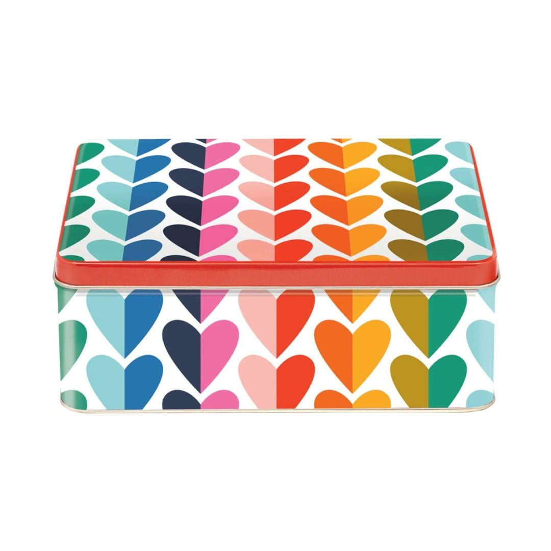 Heart Design Biscuit Tin - Kate Rhees - Ruby's Home Store