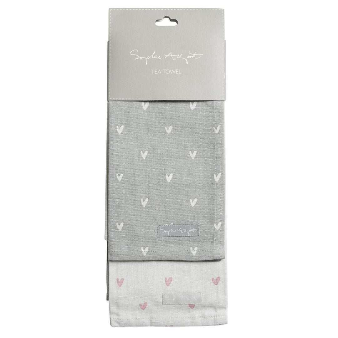 Hearts Tea Towels - Set of 2 - Sophie Allport - Ruby's Home Store