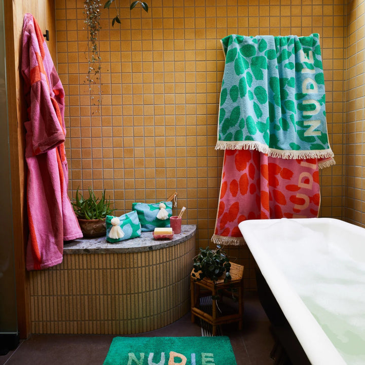 Hermosa Nudie Rudie Bath Sheet - Dahlia - Sage x Clare No - Ruby's Home Store