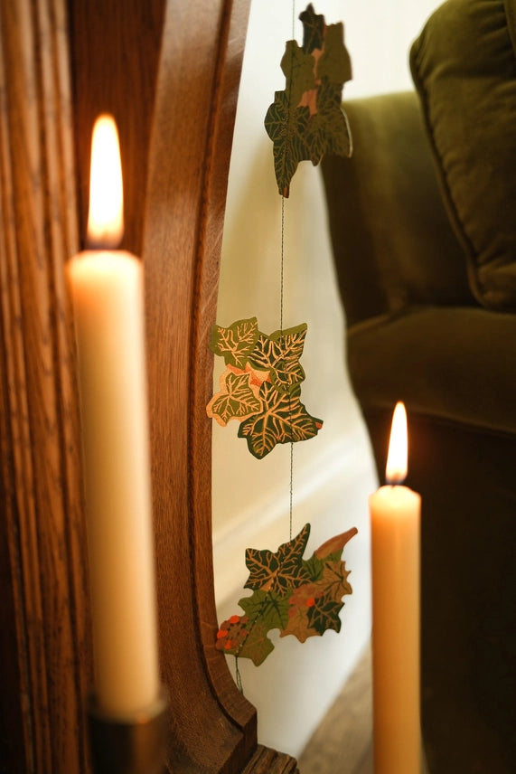 Holly &amp; Ivy Sewn Garland - East End Press