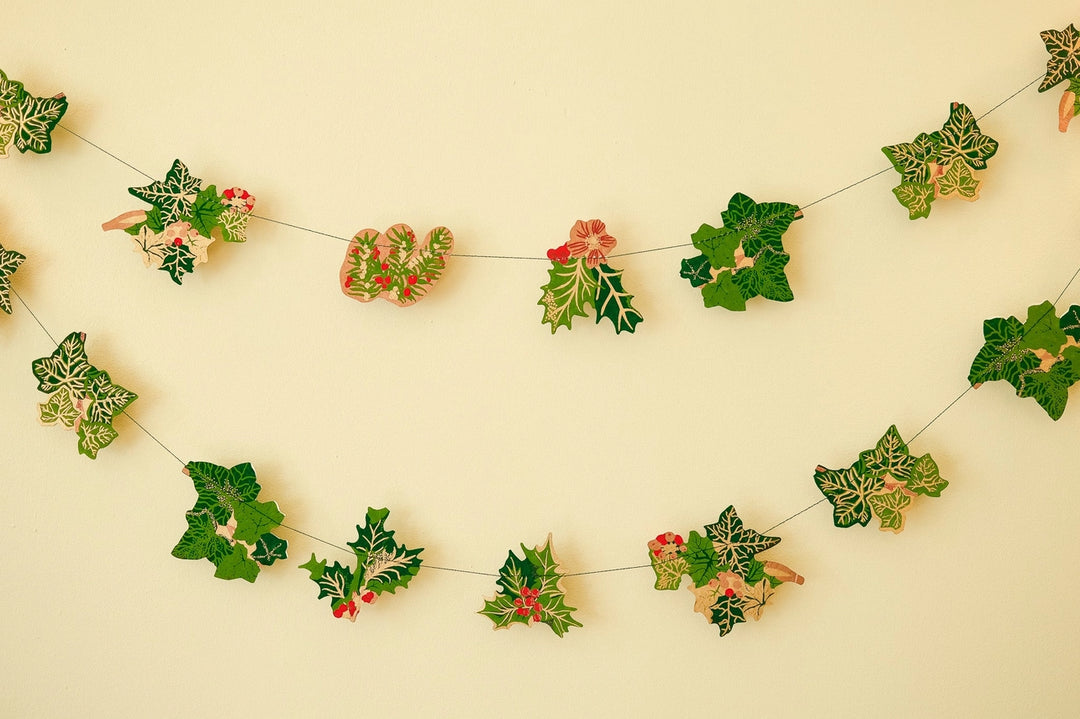 Holly &amp; Ivy Sewn Garland - East End Press