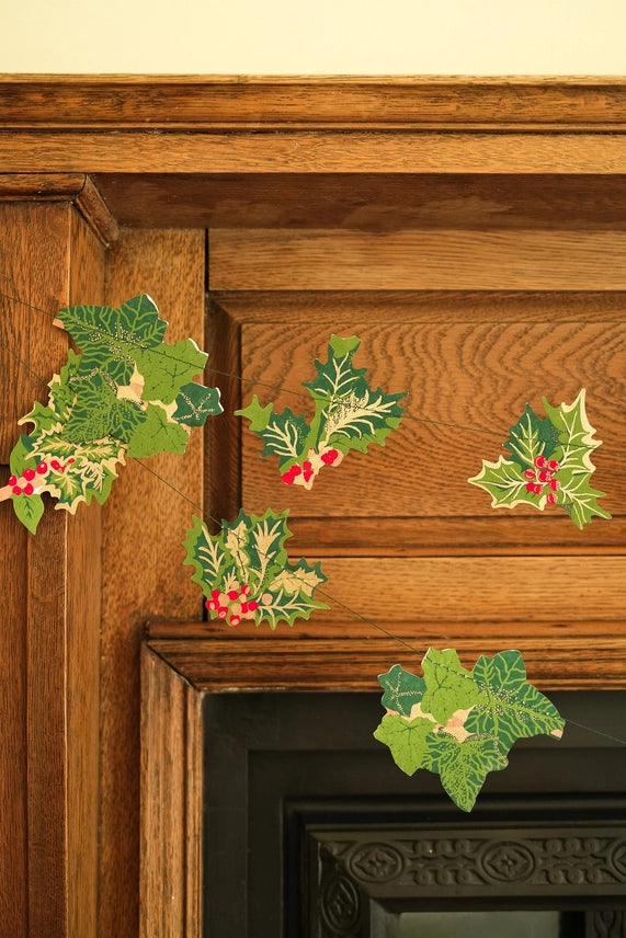 Holly &amp; Ivy Sewn Garland - East End Press