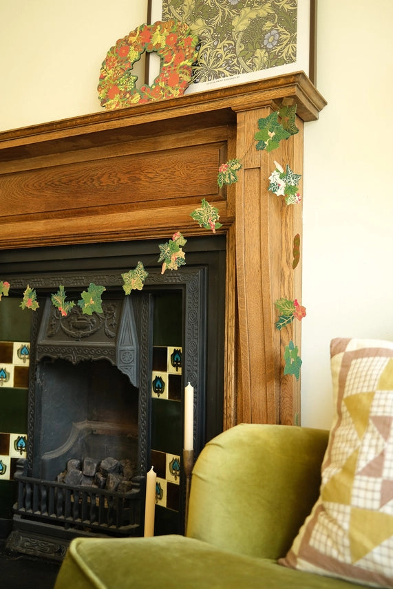 Holly &amp; Ivy Sewn Garland - East End Press