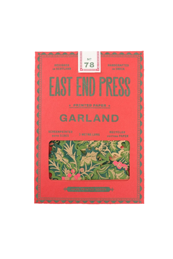 Holly &amp; Ivy Sewn Garland - East End Press