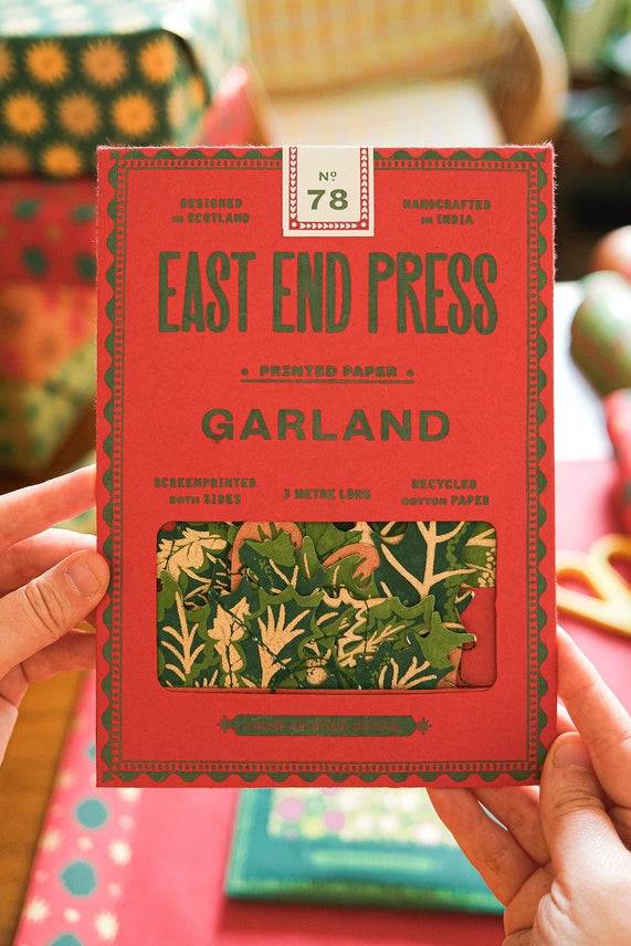 Holly &amp; Ivy Sewn Garland - East End Press