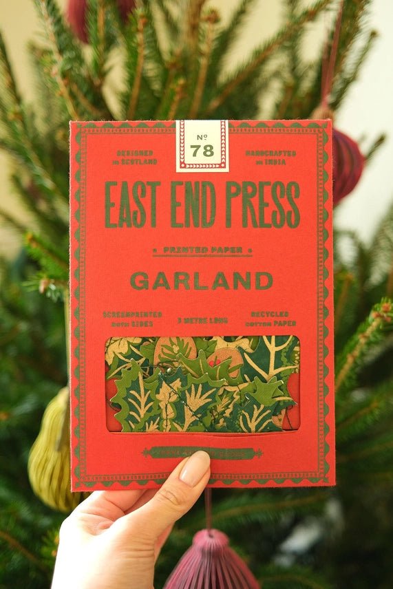 Holly &amp; Ivy Sewn Garland - East End Press - Ruby&