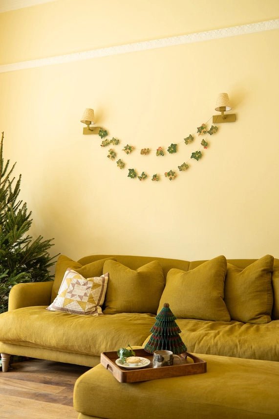 Holly &amp; Ivy Sewn Garland - East End Press - Ruby&