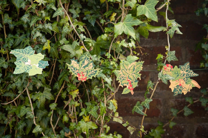 Holly &amp; Ivy Sewn Garland - East End Press - Ruby&