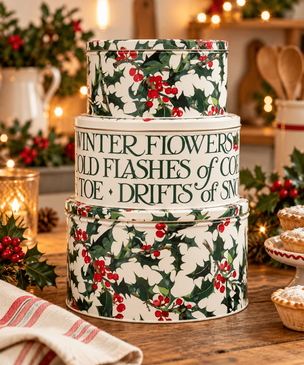 Holly Large Round Cake Tins - Set of 3 - Emma Bridgewater - Ruby's Home Store