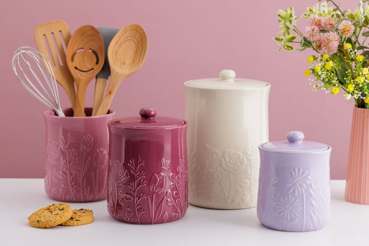 In The Meadow - Storage Jar Lilac - Small - Mason Cash - Ruby's Home Store