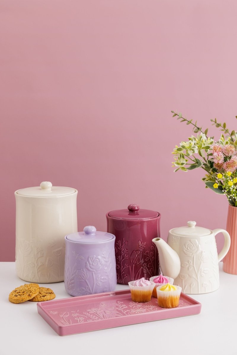 In The Meadow - Storage Jar Lilac - Small - Mason Cash - Ruby's Home Store