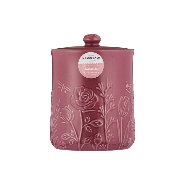 In The Meadow - Storage Jar Purple - Medium - Mason Cash - Ruby's Home Store