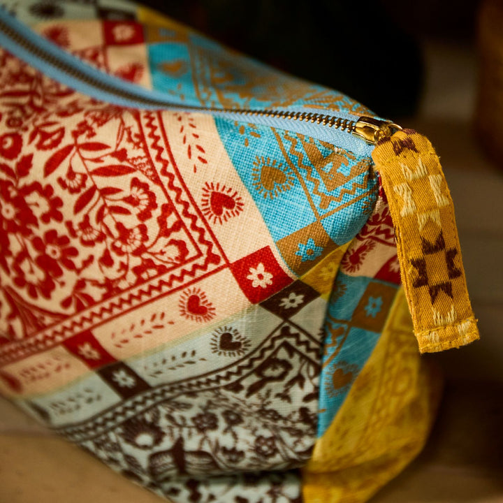 Indiana Cosmetic Bag - Sage x Clare