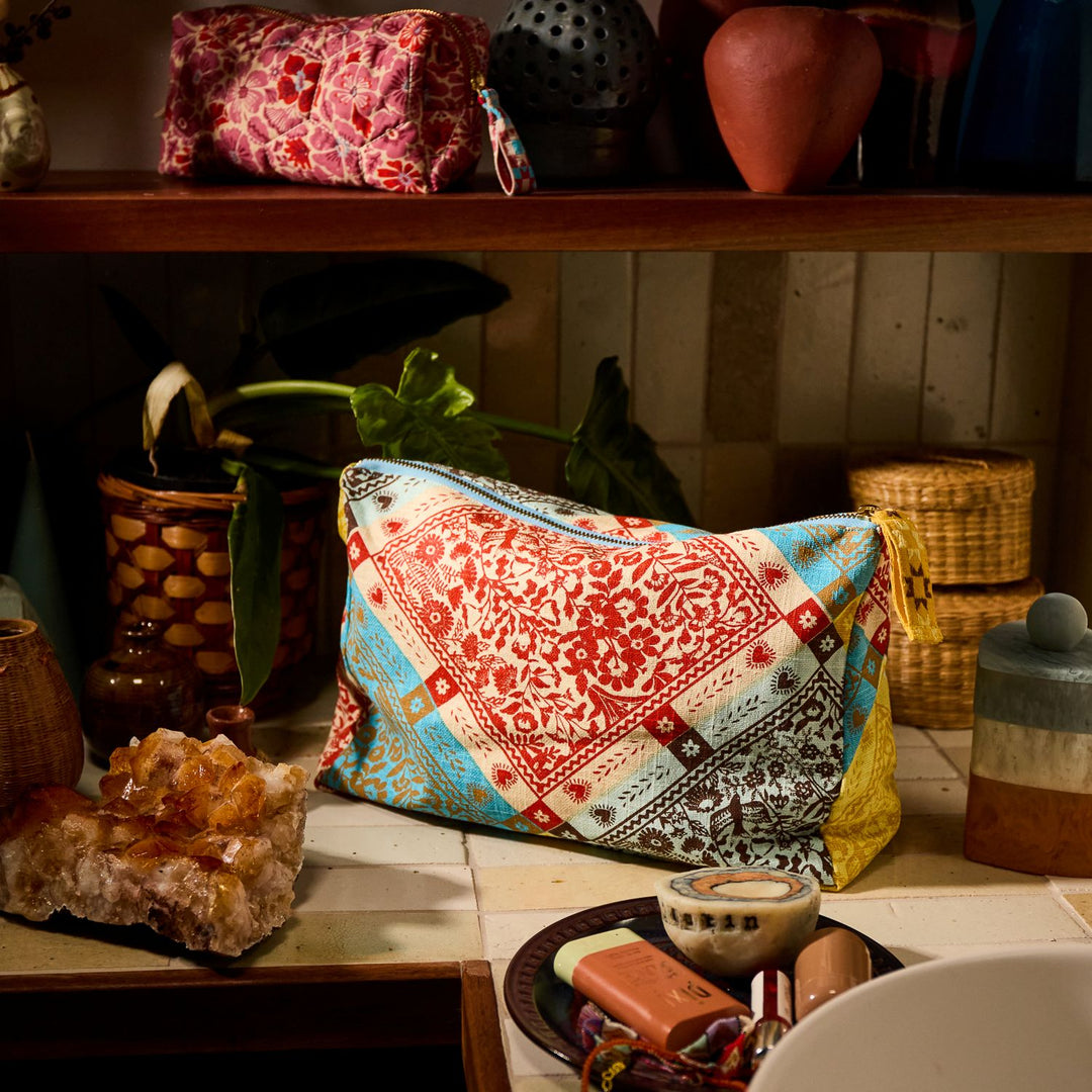 Indiana Cosmetic Bag - Sage x Clare
