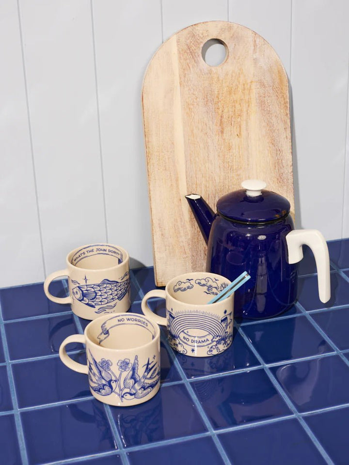 Inked Mug No Drama - Jones &amp; Co - Ruby&