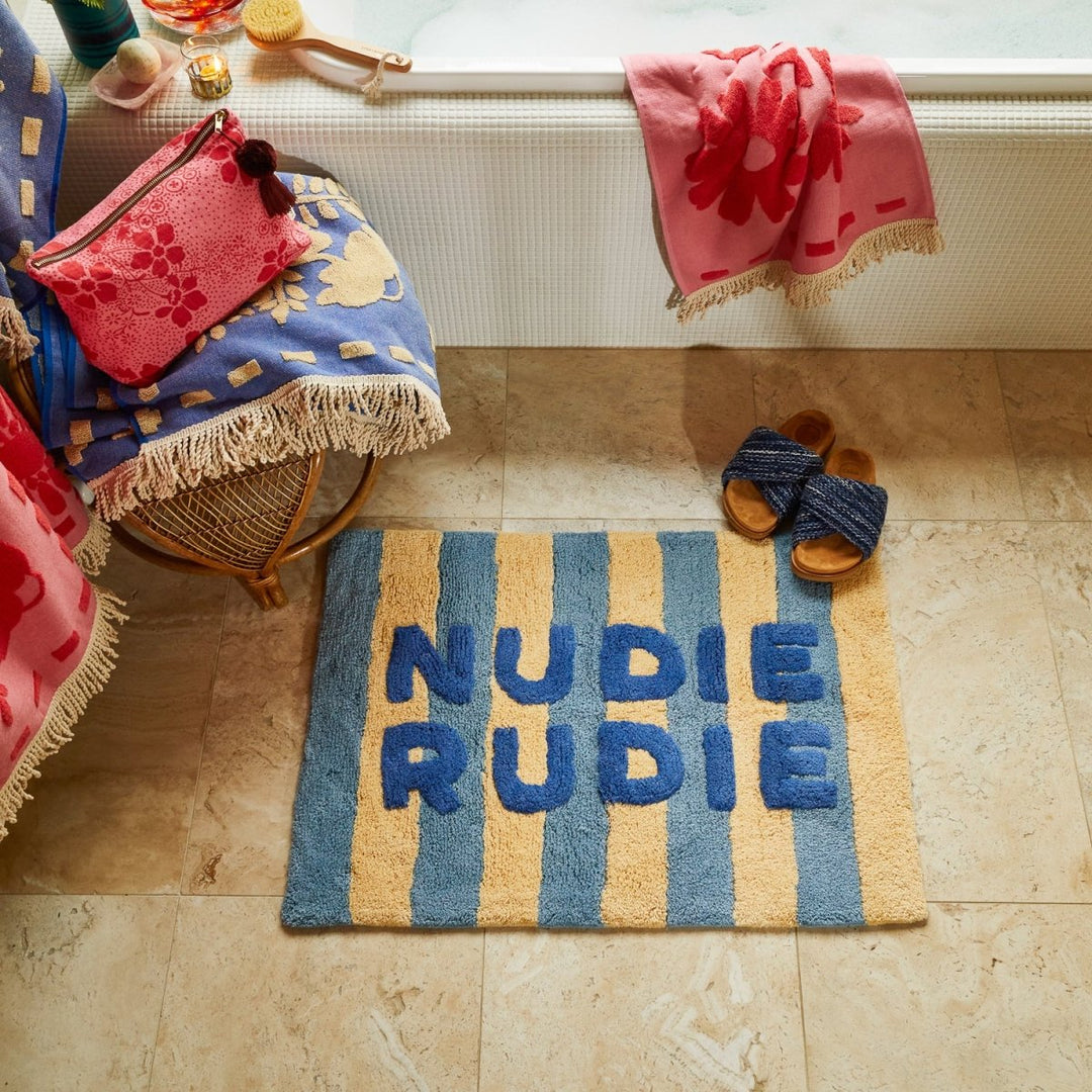 Ira Nudie Rudie Bath Mat - Blue Jean - Sage x Clare - Ruby's Home Store