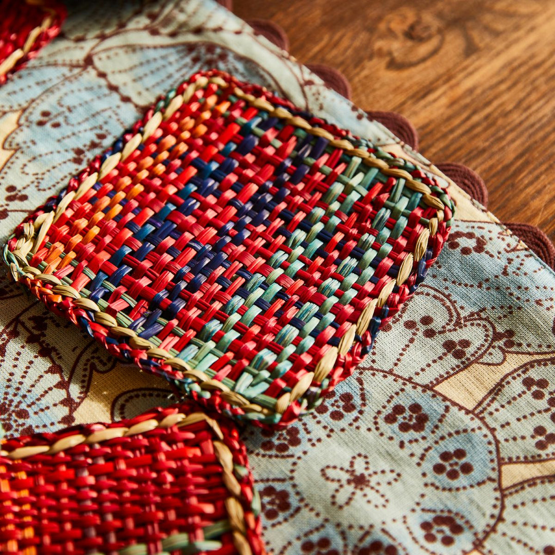 Isla Coaster Set - Crimson - Sage x Clare - Ruby's Home Store
