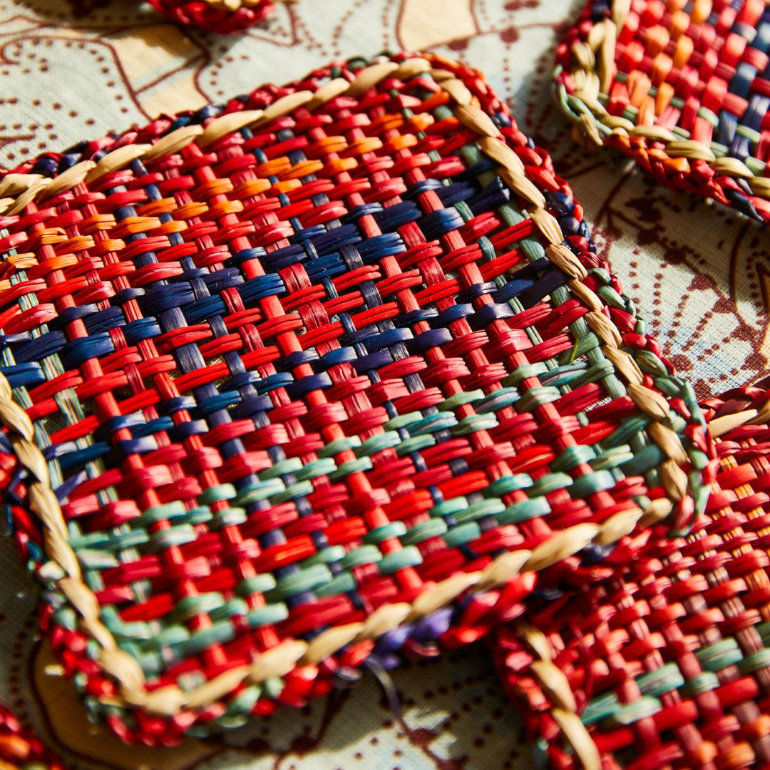 Isla Coaster Set - Crimson - Sage x Clare - Ruby's Home Store